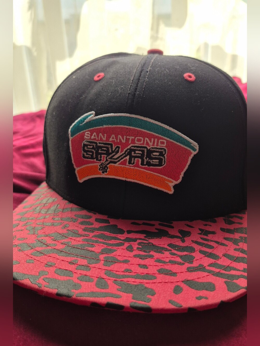 '47 Brand San Antonio Spurs Hardwood Classics Snapback Hat - Pink Safari Brim